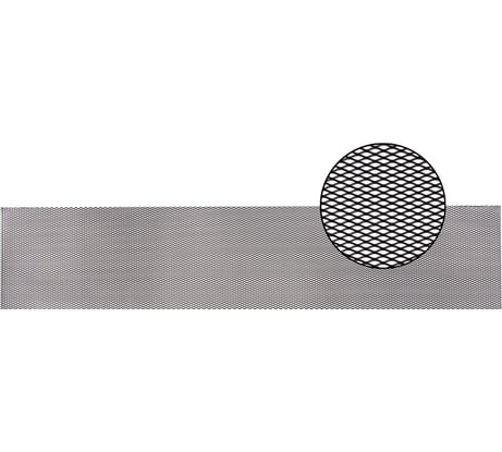 Облицовка радиатора KRAFT алюминий 100 х 20 см черная ячейки 10мм х 4мм KT 835474