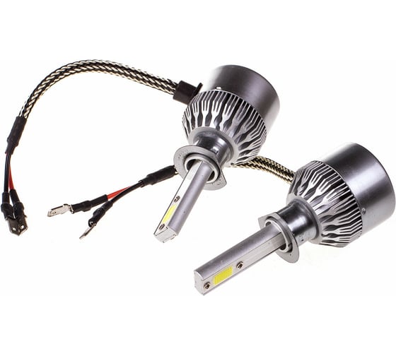 Автолампа-LED SKYWAY H1 26W 6000K 2500Lm 12/24V 1-конт АТОМ (C6) рад+вент компл.2 шт S08701001