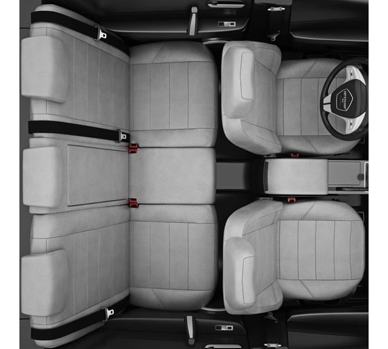 Авточехлы AVTOLIDER1 для Volkswagen T-6 с 2016-н.в. фургон 6 мест - 1+2, 3 VW28-1343-EC33