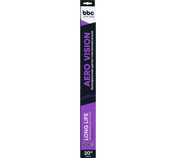 Бескаркасная щетка стеклоочистителя BiBiCare 500 мм 4905 1