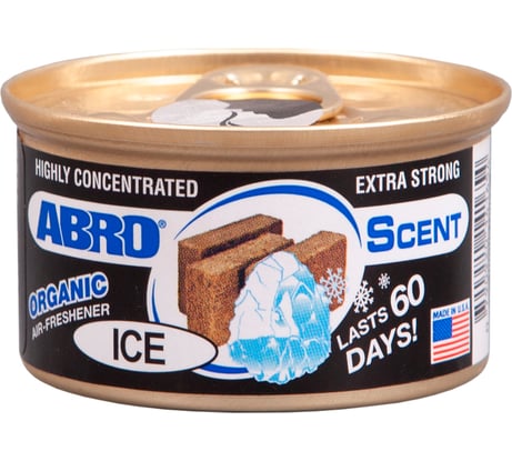 Ароматизатор на панель без крышки ABRO INDUSTRIES INC Органик черный лед AS-560-IB