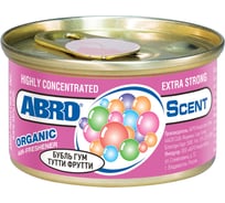Ароматизатор на панель ABRO INDUSTRIES INC Органик баббл гам/тутти фрутти AS-560-BG-TF