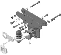 Фаркоп MOTODOR Tank 500 c 2021 - н.в., оцинкованный шар 93114-E