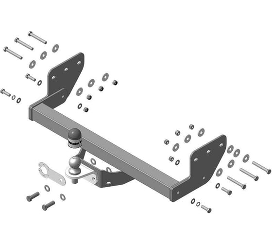 Фаркоп MOTODOR Sollers Atlant, фургон, база L2 и L3, оцинк. шар 98701-FE 1