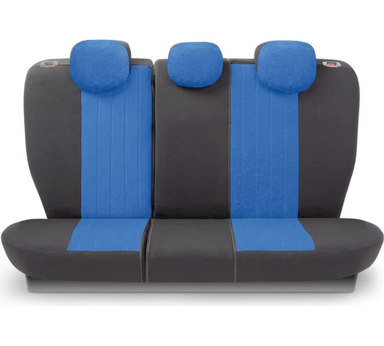 Авточехлы AUTOPROFI SIGNATURE велюр, чёрный/синий SGN-1505 BK/BL