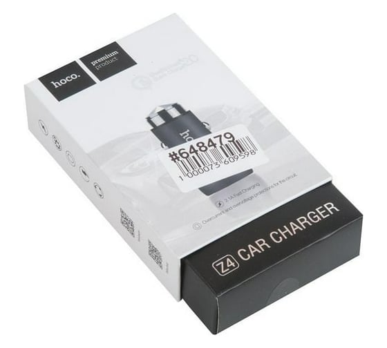 Автомобильное зарядное устройство Hoco z4 QC2.0, один порт USB, 5V, 2.1A 648479