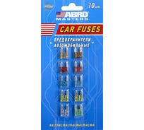 Набор флажковых предохранителей ABRO INDUSTRIES INC Abro Masters мини, 10 шт. FU-AI370-8-AS