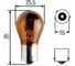 Лампа накаливания Hella PY21W 24V 21W BAU 15s Amber 10 шт 8GA 006 841-241 4