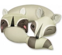 Подушка для шеи с маской для сна турист Енот Штучки, к которым тянутся ручки 20аст03ив-3