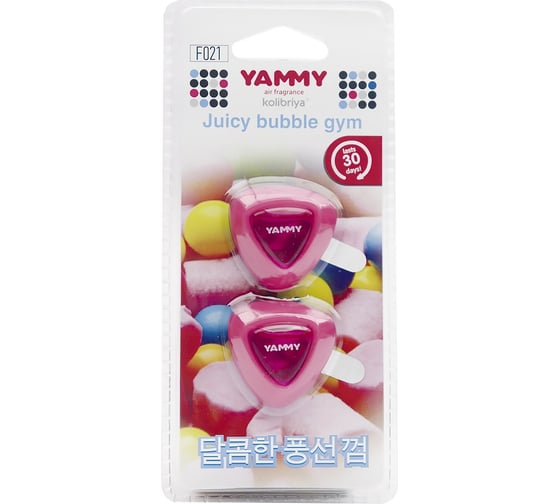 Ароматизатор на дефлектор Yammy жидкий, Bubble Gum 66946 1