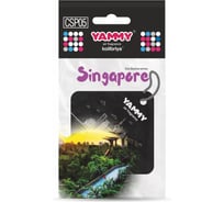 Подвесной картонный ароматизатор с пропиткой Yammy Квадрат Singapore 65240