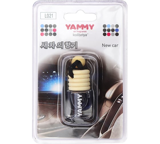 Подвесной ароматизатор-бутылек Yammy New Car, 4 мл 66930 1