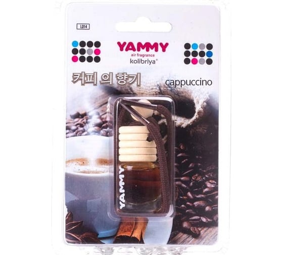Подвесной ароматизатор-бутылек Yammy Cappuccino, 4 мл 56457 1
