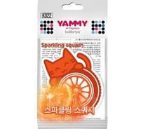 Подвесной картонный ароматизатор с пропиткой Yammy Котик Sparkling Squash 69304