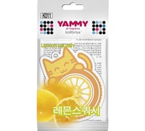 Подвесной картонный ароматизатор с пропиткой Yammy Котик Lemon Squash 62930