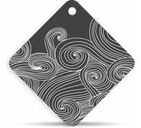 Подвесной картонный ароматизатор с пропиткой Yammy Квадрат Green Apple 62923