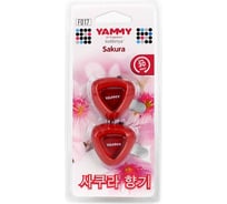Ароматизатор на дефлектор Yammy жидкий, Sakura 64487