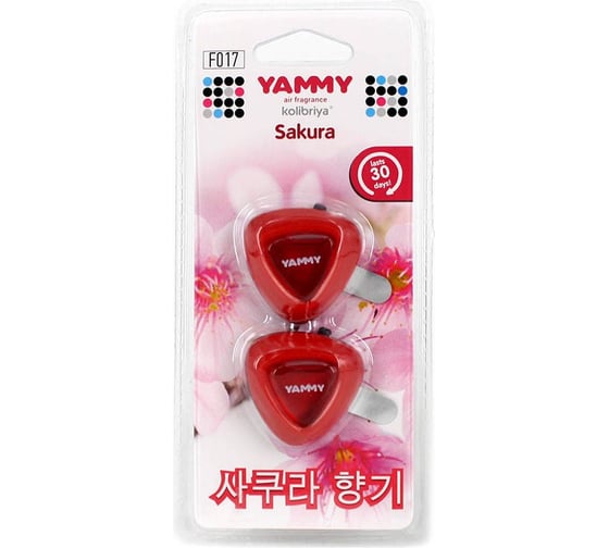 Ароматизатор на дефлектор Yammy жидкий, Sakura 64487 1
