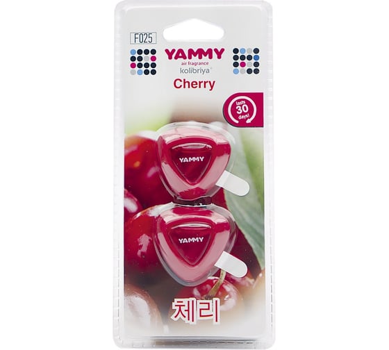 Ароматизатор на дефлектор Yammy жидкий, Cherry 66951 1