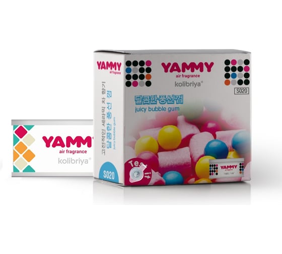 Меловой ароматизатор-баночка Yammy Bubble Gum 60664 1