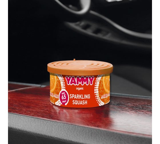 Ароматизатор-баночка с растительным наполнителем Yammy Органик Sparkling Squash, 42 г 62611
