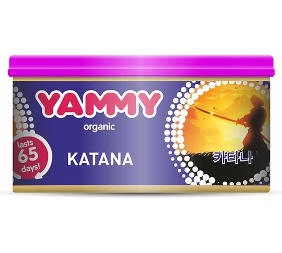 Ароматизатор-баночка с растительным наполнителем Yammy Органик Katana, 42 г 62612