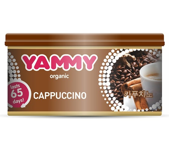 Ароматизатор-баночка с растительным наполнителем Yammy Органик Cappuccino, 42 г 62617 1