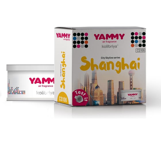 Меловой ароматизатор-баночка Yammy Сити SHANGHAI 63290