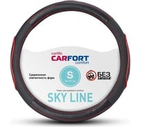 Оплетка Carfort Sky Line красный кант, S 62313