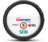 Оплетка Carfort Skin кожа, ребристые вставки, черная, S 60345 1