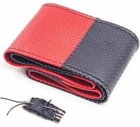 Оплетка Carfort HandMade кожа, черно-красная, М 60369