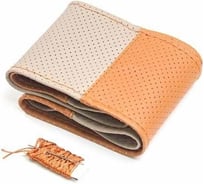 Оплетка Carfort HandMade кожа, коричневый/бежевый, М 60368