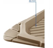 Автомобильные коврики Carfort Rovers 7 термопласт NBR, Beige передний 62339