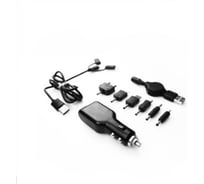 Зарядное устройство для мобильного телефона Carfort 12-24v, 5V, USB,с набором адапт Lightning, type C 49913