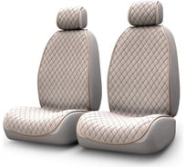 Накидки Carfort Shammy, комплект для переднего ряда, микровелюр, бежевый 66195