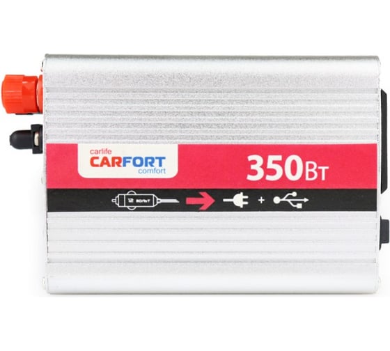 Инвертор напряжения Carfort DC12v- AC220v, 350w 49185 1