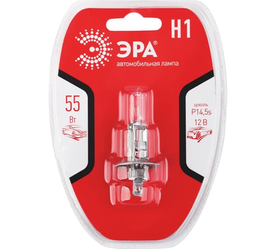 Автолампа ЭРА Н1 12V 55W P14,5s BL Б0037574