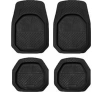 Автомобильные коврики Carfort Rovers 8 термопласт NBR, Black 50599