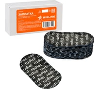 Заплата (латка) универсальная AIRLINE для шин и камер, овальная, 48х98 мм, 15 шт. ATRP006