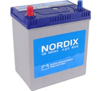Аккумулятор Nordix 46 Ah, 370 А, R-прямая, 187х127х225 мм, необслуживаемый, малая клемма 60540