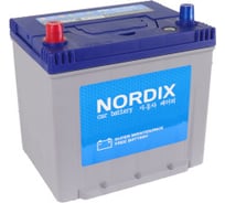 Аккумулятор Nordix 75 Ah, 650 А, R-прямая, 232х175х225 мм, необслуживаемый 55786