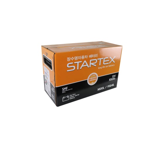 Аккумулятор Startex 100 Ah, L-обратная, 730 А, 410х175х235 мм, необслуживаемый 48122