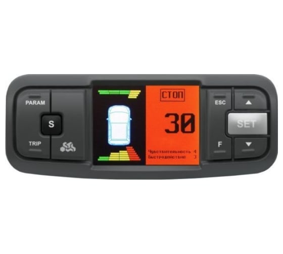 Парковочный датчик Multitronics PT-4TC серебро УТ000002926