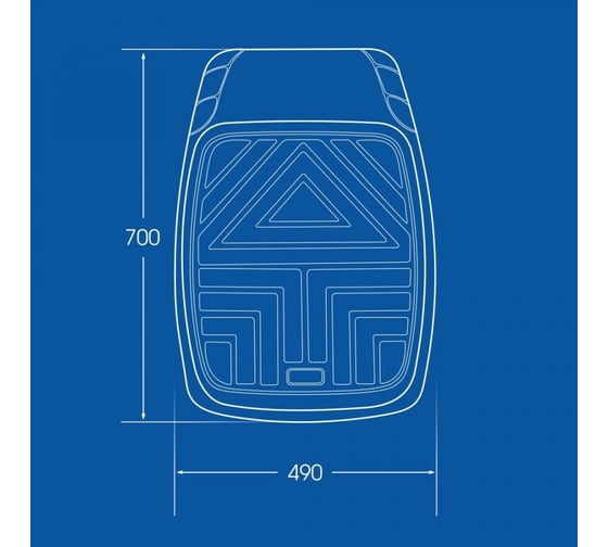 Автомобильные коврики Carfort Rovers 2 термопласт NBR, Grey 49044