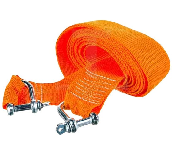 Буксировочный трос TopAuto РОСТРОС 20т 2 скобы М14, 6 метров, сумка 488014К