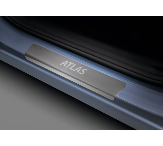 Накладки на пороги Rival для Geely Atlas II поколение 2023-н.в. 4 шт. NP.1903.3