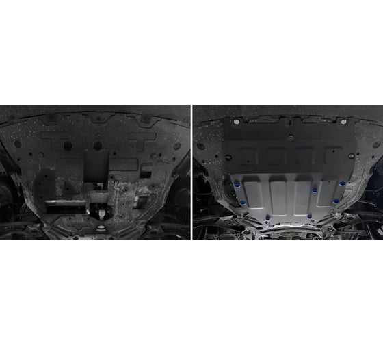 Защита картера Rival Changan CS55 Plus РКПП FWD 2022-н.в., сталь 1.5 мм, с крепежом 111.8925.1