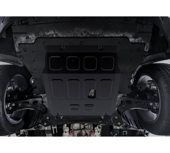 Защита картера Rival Geely Okavango VX11 РКПП FWD 2021-н.в., сталь 1.5 мм, с крепежом 111.1941.1