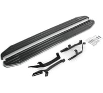 Пороги на автомобиль Rival "Premium" Kia Sonet 2024-н.в., 173 см, 2 шт., алюминий, A173ALP.2807.1