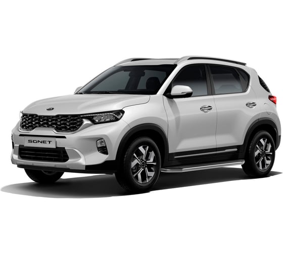Пороги на автомобиль Rival "Premium" Kia Sonet 2024-н.в., 173 см, 2 шт., алюминий, A173ALP.2807.1
